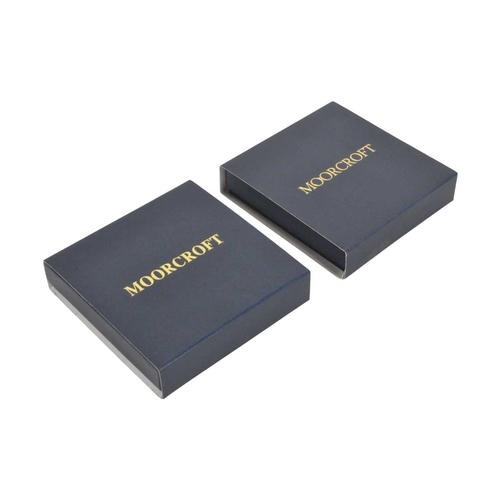 44 - Moorcroft - Two 2009 21st century ceramic pin dishes. Comprising an Emma Bosson butterfly patterned ... 