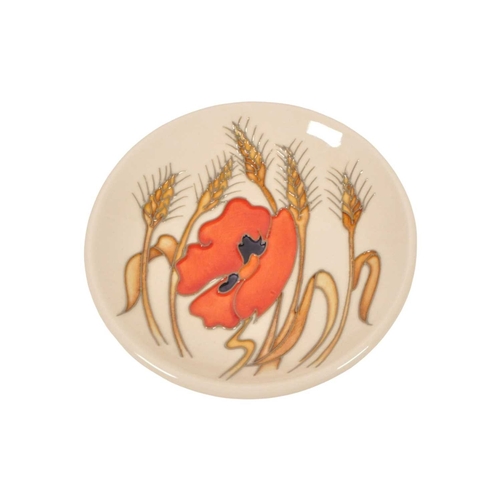 44 - Moorcroft - Two 2009 21st century ceramic pin dishes. Comprising an Emma Bosson butterfly patterned ... 