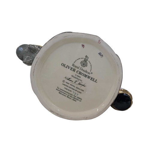 50 - Royal Doulton - 1994 porcelain limited edition Oliver Cromwell character jug D6968. No. 737 out of 2... 