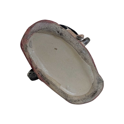 52 - 19th century Victorian pottery Toby / character jug. Depicting a bearded man in a top hat wearing a ... 