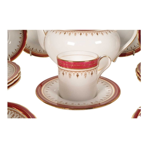 65 - Ansley - Durham 1646 Pattern - A vintage 20th century porcelain china tea / coffee service. Includin... 