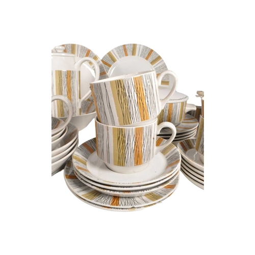 69 - Midwinter - Mid century 1960s retro ceramic dinner service in the Sienna pattern. Including a coffee... 