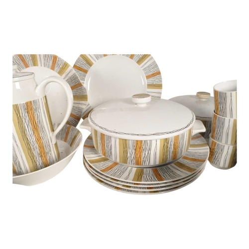 69 - Midwinter - Mid century 1960s retro ceramic dinner service in the Sienna pattern. Including a coffee... 