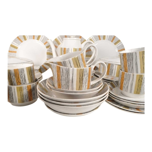 69 - Midwinter - Mid century 1960s retro ceramic dinner service in the Sienna pattern. Including a coffee... 