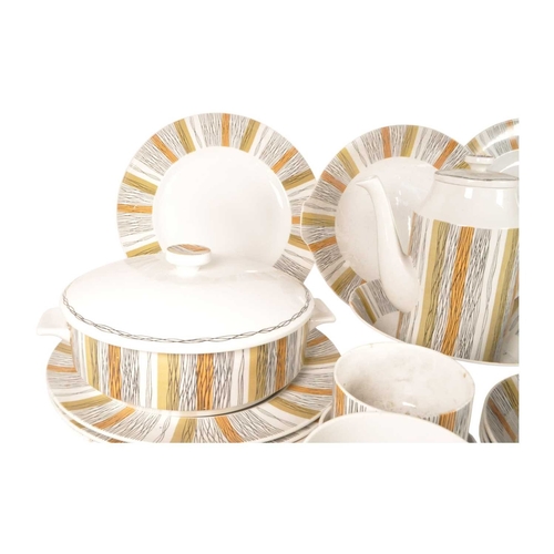 69 - Midwinter - Mid century 1960s retro ceramic dinner service in the Sienna pattern. Including a coffee... 