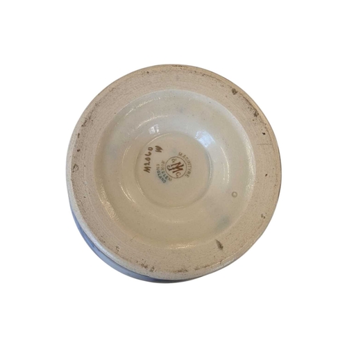 72 - James Macintyre - Late 19th century ceramic Aurelian ware blue and white vase. Featuring a bulbous b... 