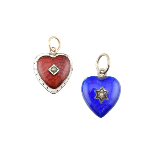 100 - A Victorian citrine and pearl pendant necklace strung upon a 10ct gold necklace chain. Together with... 