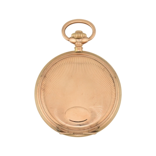 111 - A 14ct gold Congress Watch Company full hunter pocket watch. The watch within a clam shell case with... 