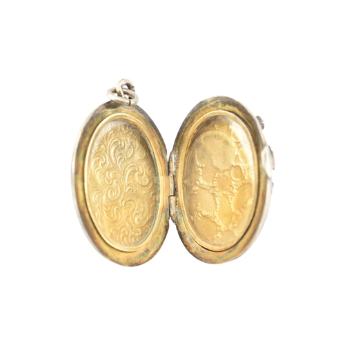 228 - Garnet & turquoise Austro-Hungarian locket pendant. The pendant set with garnet and turquoise wi... 