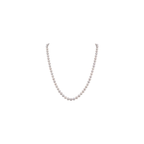 311 - A 14ct gold and grey cultured pearl necklace. Weight 23g. Pearls 6mm diam. Measures 45cm approx... 
