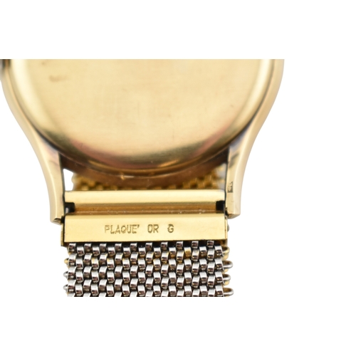 312 - A hallmarked 9ct gold Bentina Star gentleman's wristwatch. Champagne dial with baton markers. Set to... 