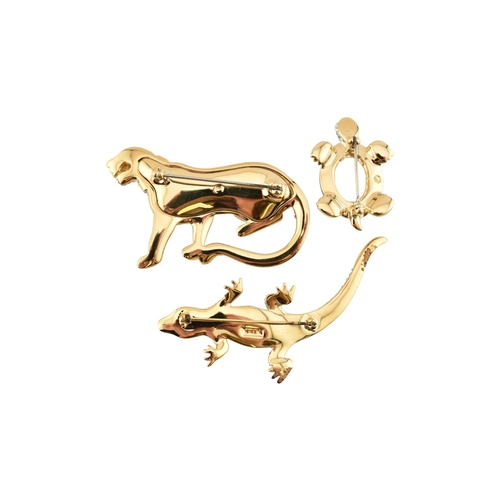 315 - Three boxed vintage Swarovski brooches, in original black Swarovski boxes as well as white outer box... 