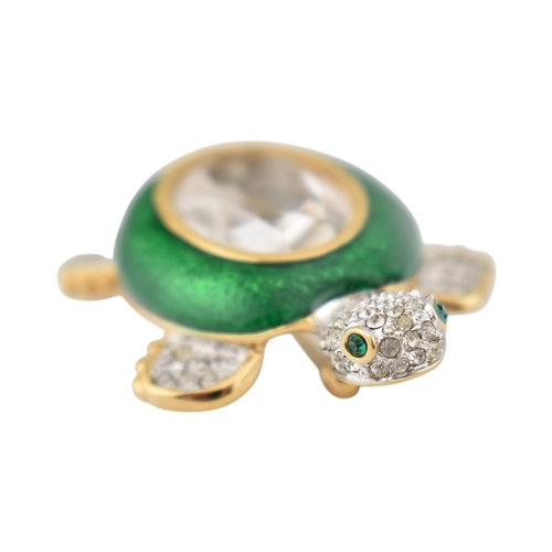 315 - Three boxed vintage Swarovski brooches, in original black Swarovski boxes as well as white outer box... 