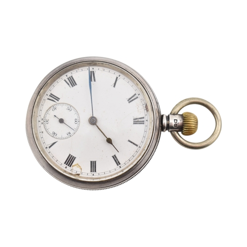323 - An Edwardian hallmarked silver open-faced Waltham Mass pocket watch with serial number 11569938. The... 