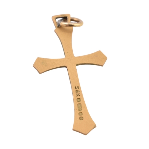 358 - An assortment of gold jewellery. The jewellery to include a sovereign mount stamped 9ct, a hallmarke... 