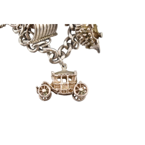 362 - A collection of silver jewellery to include a hallmarked silver charm bracelet. Together with a hall... 