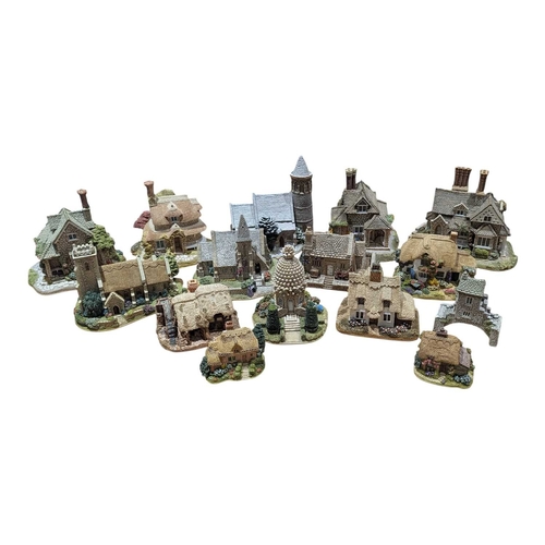 338 - Lilliput Lane - A collection of vintage 20th century resin cottage house figures. Including St Steph... 