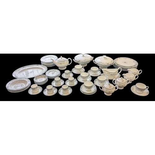 Wedgwood - Rosedale Pattern - Large extensive vintage 20th century bone ...