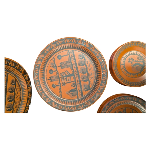 102 - Scottie Wilson for Royal Worcester - 1960s ceramic dinner service in the Birds and Fishes pattern. F... 