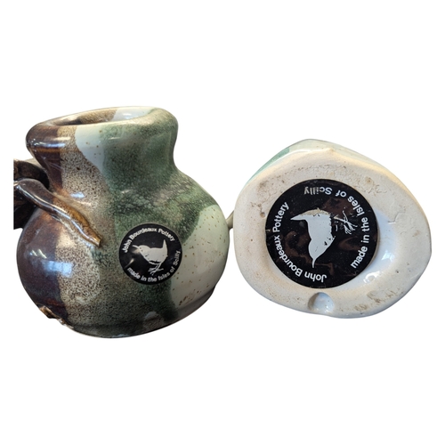 107 - John Bourdeaux Pottery - Contemporary ceramic pottery vases and figures. To include a vase decorated... 