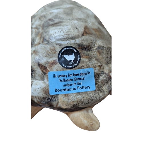 90 - John Bourdeaux Pottery - Four contemporary ceramic Hippo sculptures. Comprising of two hippos, a tur... 