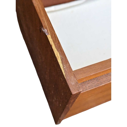 623 - Avalon Furniture- A vintage 20th century teak blanket box chest. Rectangular form with spacious inte... 