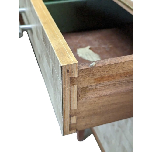 633 - Beautility Furniture - A vintage 20th century Formica sideboard credenza. Chequered formica design t... 