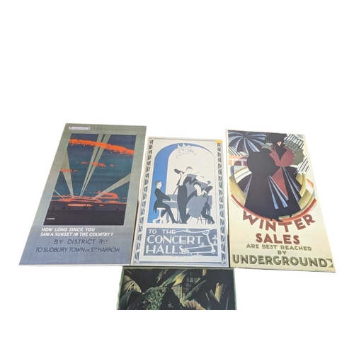 653 - A collection of various contemporary posters to include examples for transport London Underground, K... 