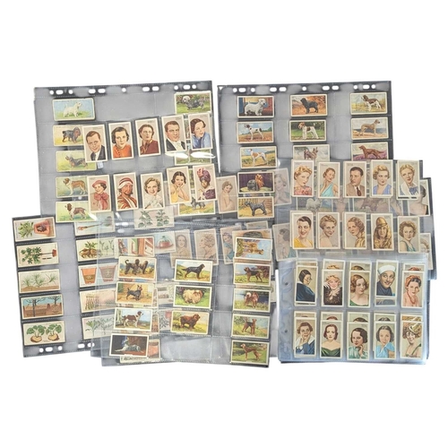 544 - A collection of 20th century cigarette cards. The collection including examples from Wills and Galla... 