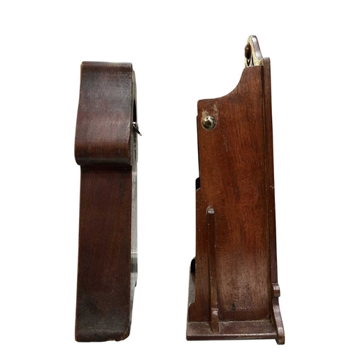 137 - An early 20th century mahogany cased Arts and Crafts mantel clock in the Manner of Archibald Knox. C... 