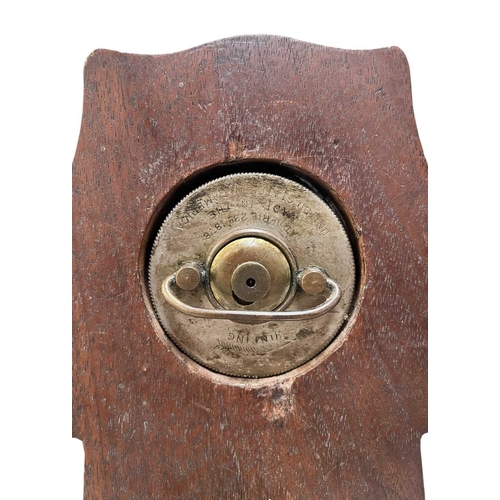 137 - An early 20th century mahogany cased Arts and Crafts mantel clock in the Manner of Archibald Knox. C... 