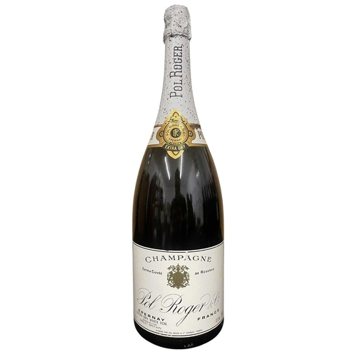 192 - A Pol Roger & Co Epernay France magnum champagne bottle extra dry. Extra Cuvee de Reserve white ... 
