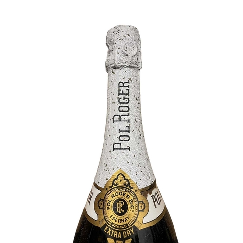 192 - A Pol Roger & Co Epernay France magnum champagne bottle extra dry. Extra Cuvee de Reserve white ... 