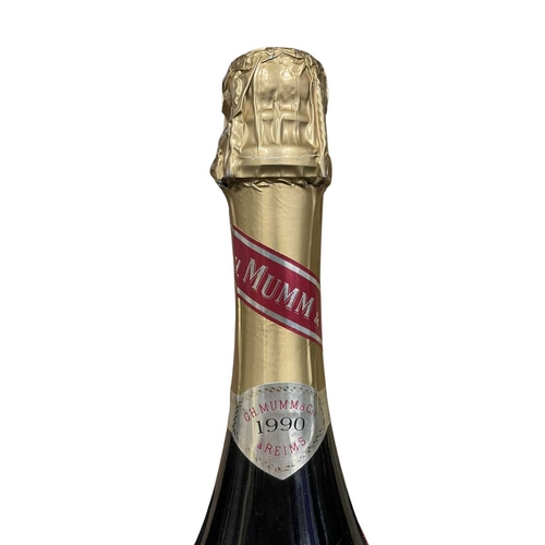 195 - A bottle of Mumm & Co, Reims, Grand Cordon 1990 Champagne, 12.5% vol, 750ml. Seal intact. ... 