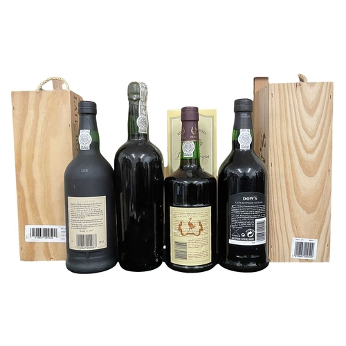 206 - An assortment of four vintage port bottles. The lot to include a Dona Antonia Reserva Pessoal Porto ... 