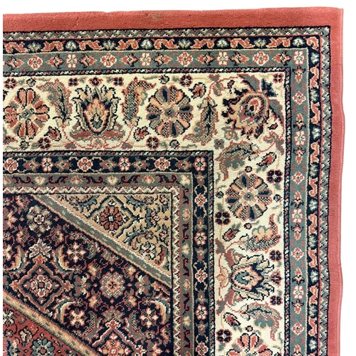 539 - A large 20th century Persian Iranian Bidjar Bijar rug carpet. The rug of symmetric design, the centr... 