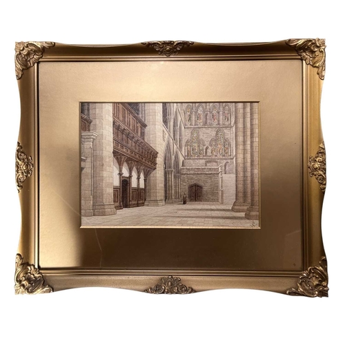 622 -  James Lawson Stewart (1841-1929) - an early 20th century watercolour and pencil on paper architectu... 