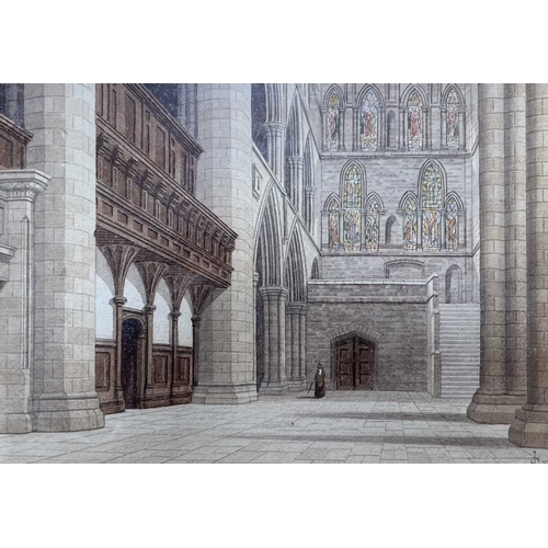 622 -  James Lawson Stewart (1841-1929) - an early 20th century watercolour and pencil on paper architectu... 