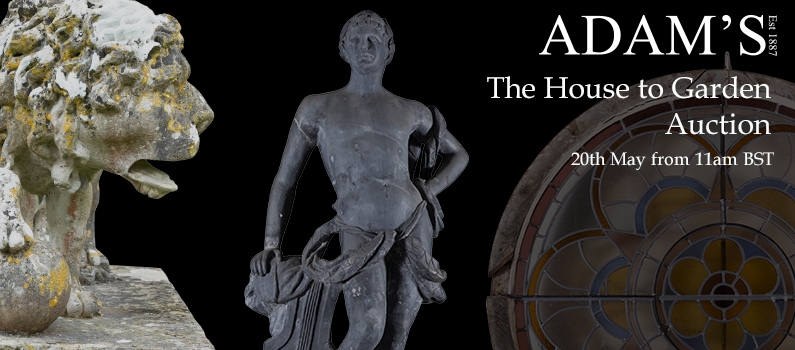 Web Banner for Adam's Auctioneers House to Garden Auction