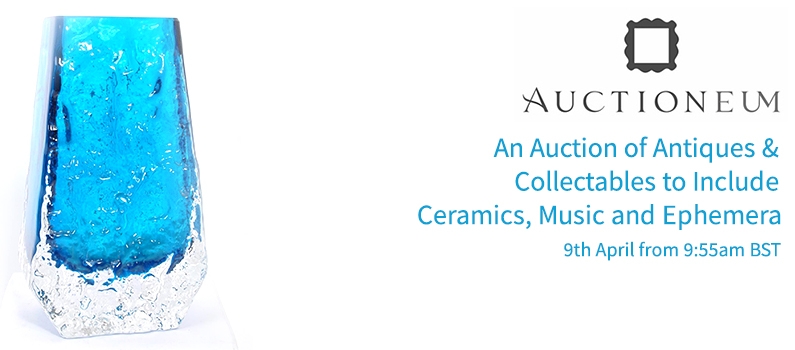 Web Banner for Auctioneum Sale of Antiques & Collectables