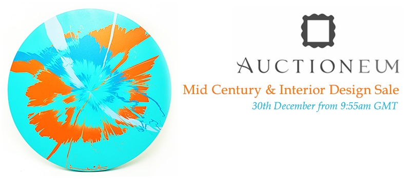 Web Banner for Auctioneum Mid Century & Interior Design Sale