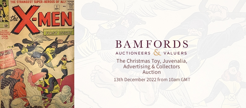 Bamfords Auctioneers The Christmas Toy, Juvenalia, Advertising and Collectors Auction including Comic Books and Sporting Memorabilia