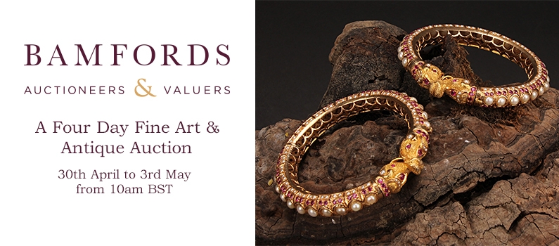 Web Banner for Bamfords Auctioneers and valuers Four Day Fine Art and Antique Sale