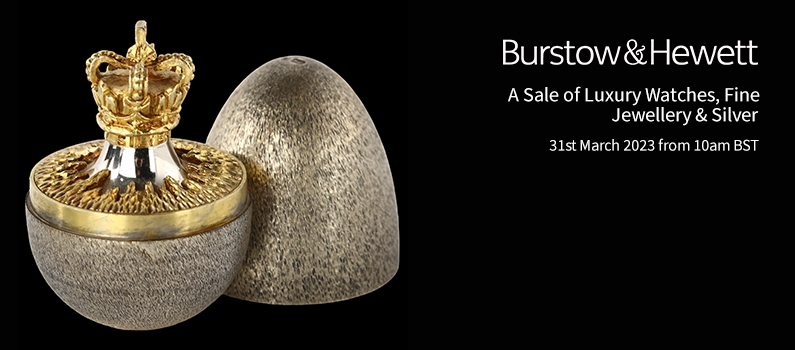 Web Banner for Burstow & Hewett Luxury Watches Fine Jewelley and Silver Auction