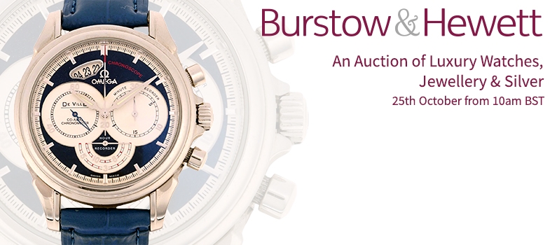 Web Banner for Burstow & Hewett Luxury Watches & Fine Jewellery Sale.