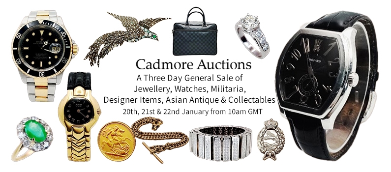 Three-Day General Auction (Jewellery, Watches, Designer Items, Militaria, Coins, Asian Antiques and Collectables) - 1715 Lots