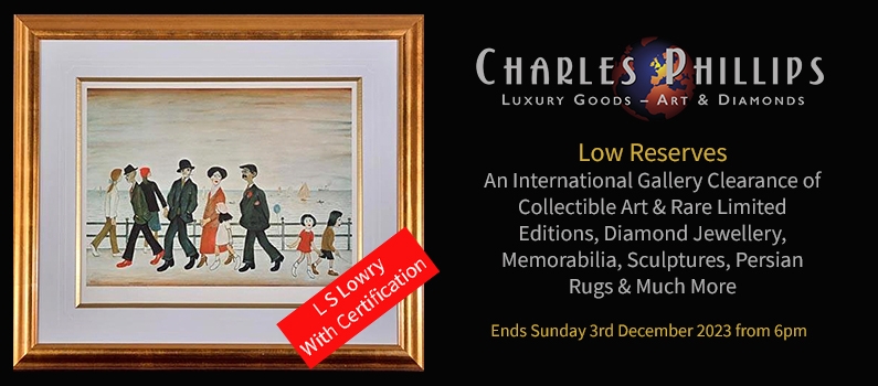 Web banner for Charles Phillips Online Lew Reserves Auction
