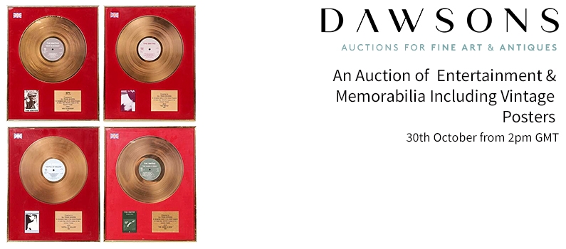 Web Banner for Dawsons Auctioneers Sale of Entertainment Memorabilia