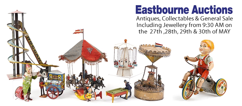 Web Banner for Eastbourne Auctions Antiques, Collectables & General Sale Including Jewellery