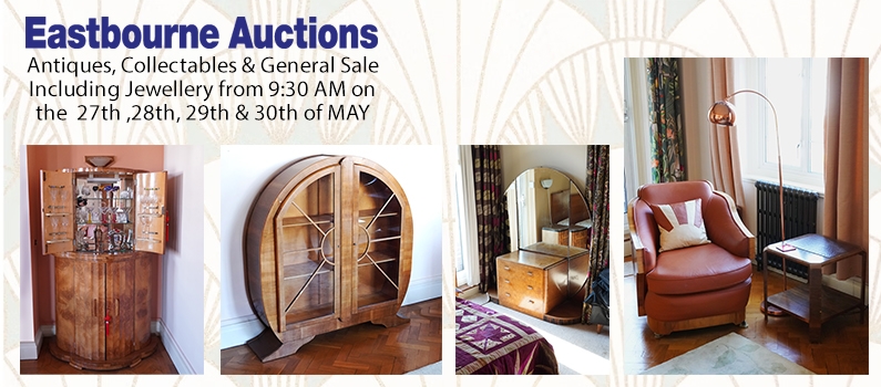 Web Banner for Eastbourne Auctions Antiques, Collectables & General Sale Including Jewellery